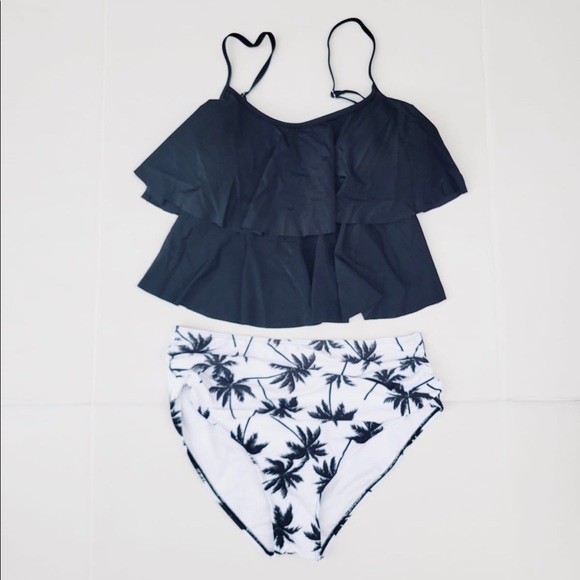 Two Piece Swimming Suits for WomenTankini Swimsuits High Waisted Bathing Suits - Picture 2 of 7